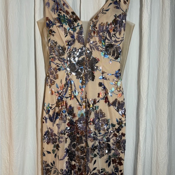 Never Worn Floral Prom Dress. - Picture 2 of 6